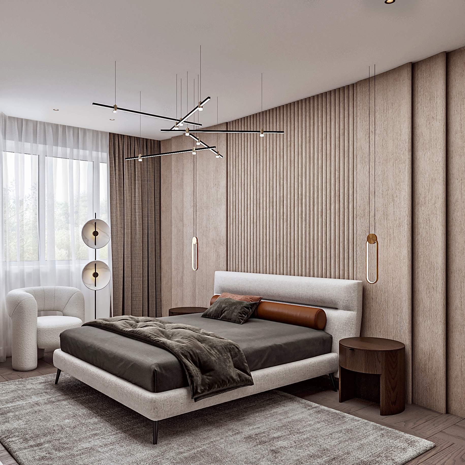 Дизайн-проект спальни в Москве